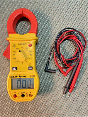 Ideal Sperry Clamp Meter 61-722 Digisnap Cat 3 600V - Used, Works