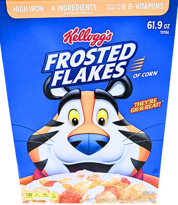 Kellogg's Frosted Flakes of Corn Cereal 2x30.95 Ounce Bags EXP 10/2026