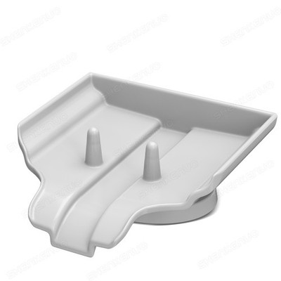 Suction Cup Mounted Soap Dish Self-Draining Holder for Sink Bathroom Kitchen