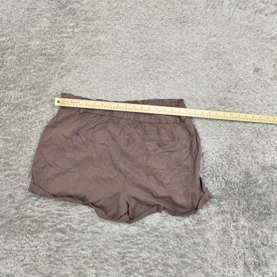 Pantalones Cortos Chinos Para Mujer Aerie Talla 2XL Cintura Cómoda Rojo Lyocell Foto 3 de 4