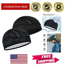 Cooling Skull Cap Helmet Liner for Comfort Under Helmets - One Size Fits All