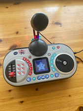 VTech Kidi SuperStar DJ Studio Karaoke-Musikspielzeug mit Mikrofon, silber