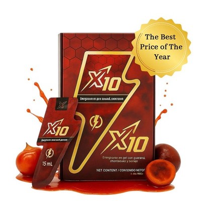 X10 Supreme Natural Energy Sachets | 7 Pack (15ml Each) | Borojo & Chontaduro