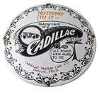 Vintage Cadillac Motor Car Co Sign - Gas Pump Plate Automobiles Porcelain Sign