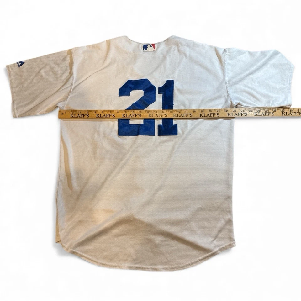 LA Dodgers 22 Majestic uniform jersey blank - Image 4 of 4