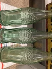 3 Vintage Coca-Cola Bottle Cincinnati OH And Indiana Embossed Green Glass 6 oz