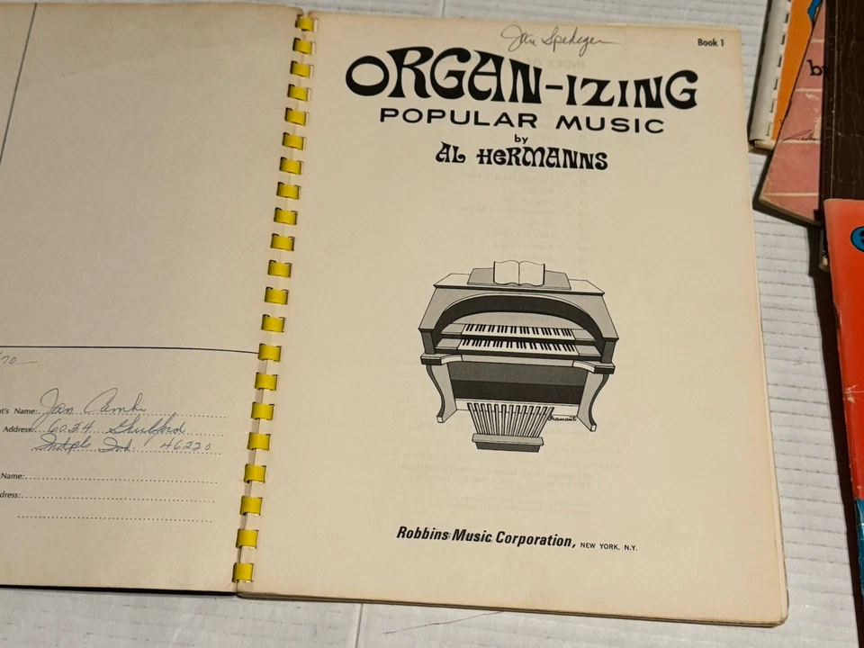 Gran Lote De 10 Cancioneros ORGAN Partituras Años 60 70 Lowery Pop Hits Fácil De Tocar Foto 3 de 4