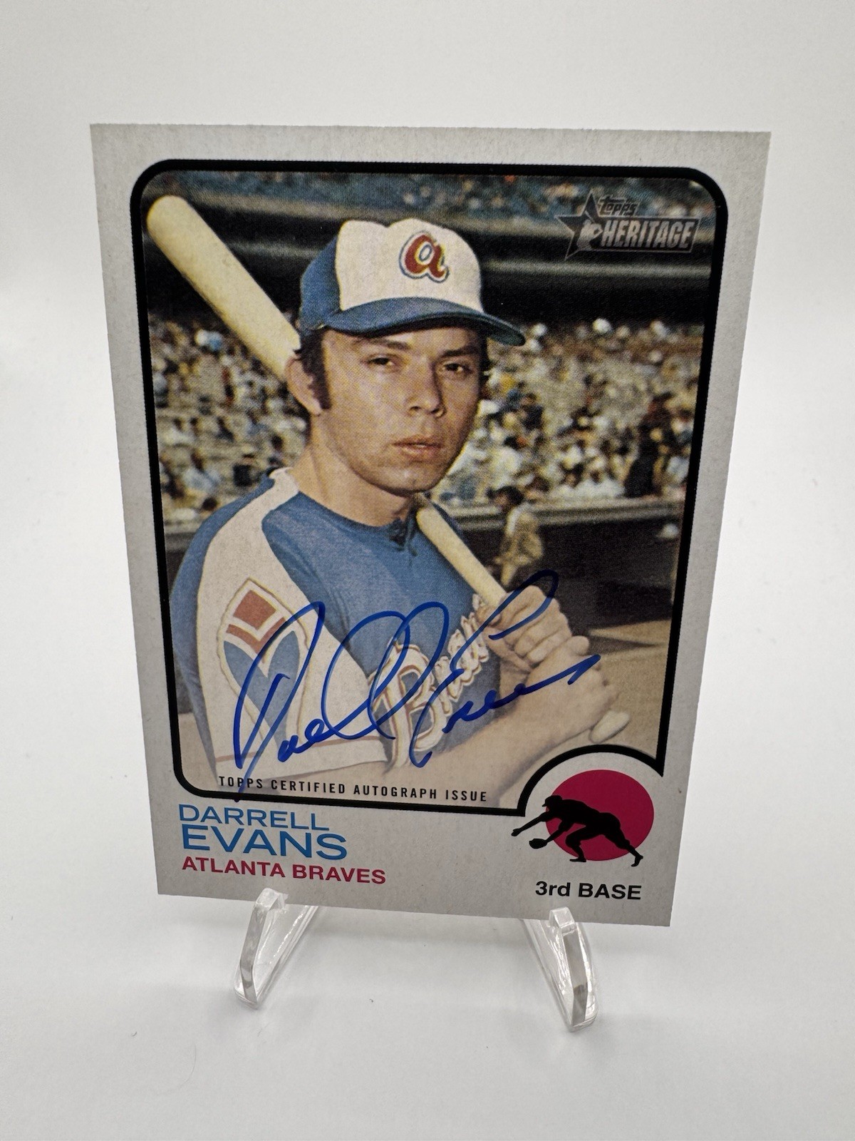 2022 Topps Heritage - Real One Autographs Darrell Evans #ROA-DE (AU)