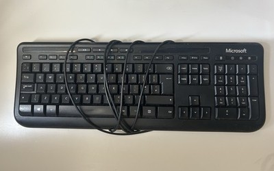 Microsoft Kabelgebundene Tastatur - Schwarz
