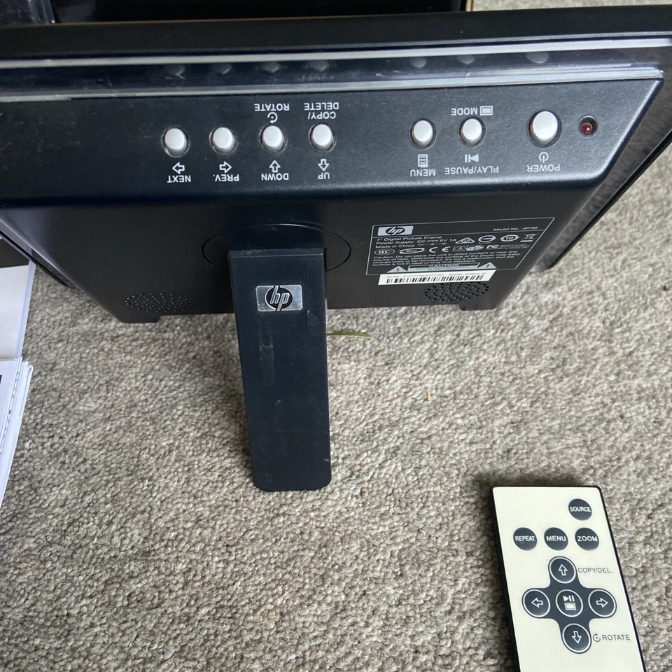 HP 7” Digital Picture Photo Frame (Model No: DF750A2) BOXED. In LNC - Image 3 of 3