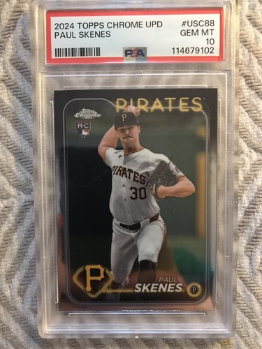 2024 topps chrome update paul skenes usc88 psa 10