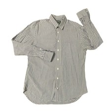 Gitman Bros Vintage Button Up Shirt Mens Large Blue  Green LS Plaid USA MINT