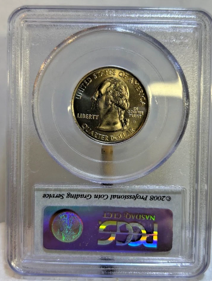 2008 D Alaska Statehood Series SMS Satin Finish Washington Quarter MS 68 PCGS - Image 2 of 4