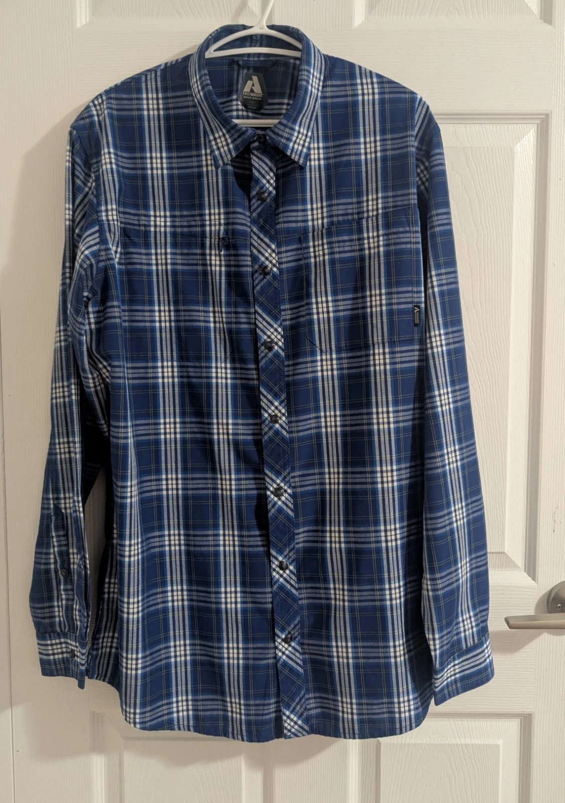 Eddie Bauer First Ascent Men's Tall Large Plaid Performance Fishing Hiking Shirt