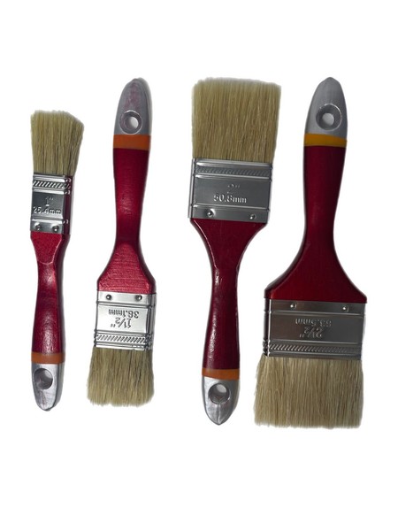 Malerpinsel Lasurpinsel Pinsel Flach 12 Tlg Set 25/38/50/63 Mm Je 3-image