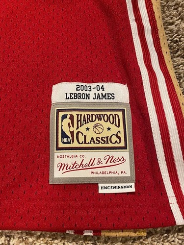 Mens 2XL NBA Swingman Road Jersey Cleve Cavaliers Lebron James Mitchell & Ness - Picture 2 of 8