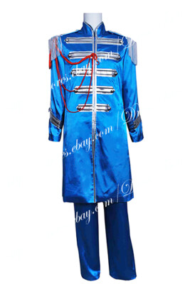 The Beatles Sgt Pepper Sir James Paul McCartney Blue Cosplay Costume Set