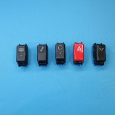 Mercedes 86-93 W124 300E 400E 300D Center Console Toggle Switch Set of 5