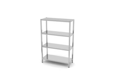 Regal mit 4 Böden - zur Selbstmontage, HENDI, Kitchen Line, 1200x500x(H)1800mm