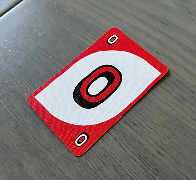 Mattel UNO Deluxe 50th Anniversary | Red 0 Zero Card | Official Game ...