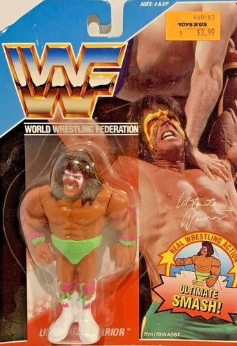 Vintage Hasbro WWF Ultimate Warrior Series 1 Blue ...