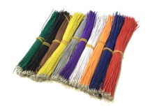 JST-SH 1.0mm mini crimped terminal contact pin 15cm 28AWG colorful wire 100 pcs