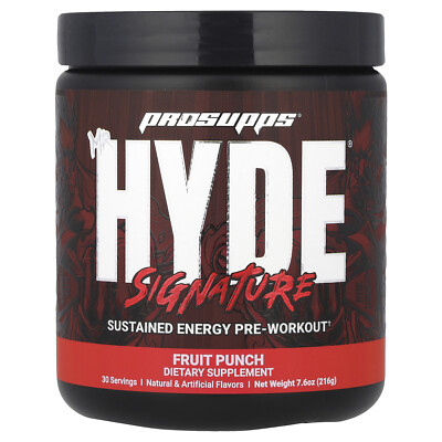 Mr. Hyde , Signature Pre Workout, Fruit Punch, 7.6 oz (216 g)