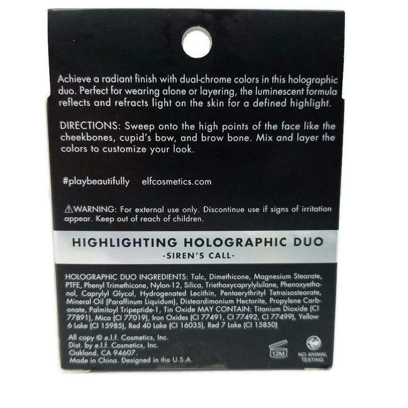 elf Highlighting Holographic Duo Sirens Call Luminescent 81264 e.l.f. .32 oz NEW - Image 2 of 4