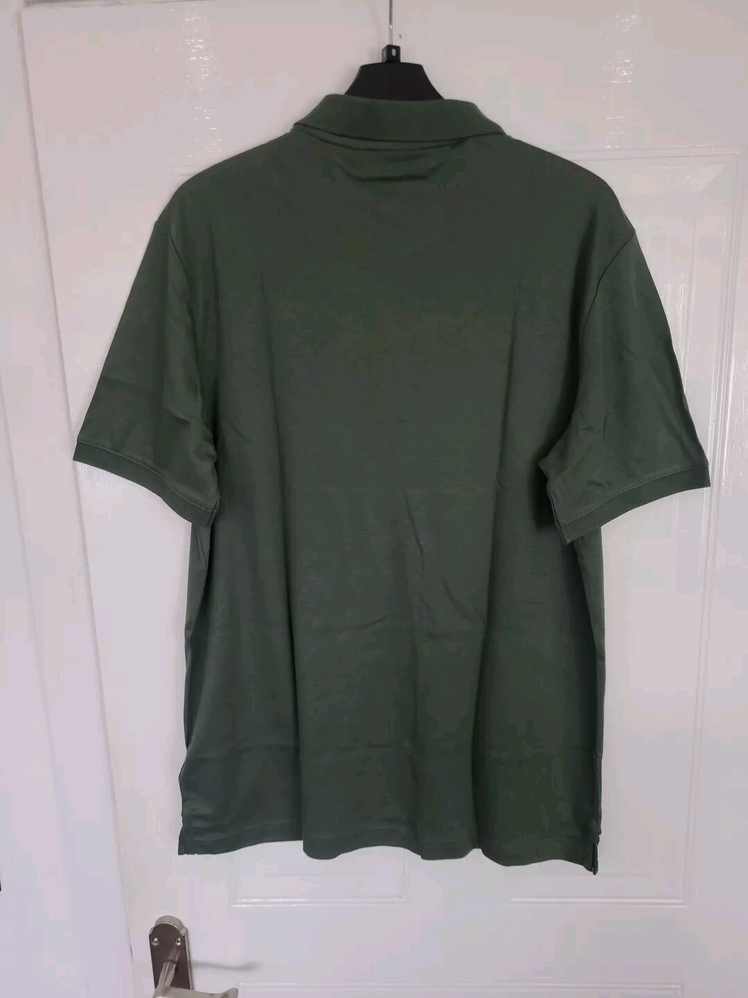 Calvin Klein Mens Golf Polo Shirt Lightweight Top Khaki Slim Fit Large RRP £65 image 3