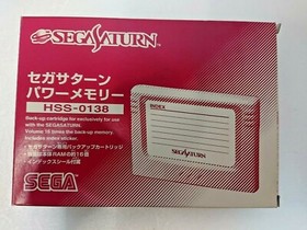 Sega Saturn Power Memory HSS-0138 White SEGA  SS  japan Box  Manual