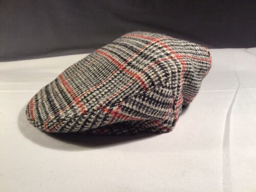 Hüte Irish Tweed 100 % Wolle Flat Driving Cap Herren Donegal Vintage Mütze Größe 7 5/8 - Bild 2 von 7
