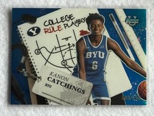 KANON CATCHINGS 2024-25 BOWMAN CHROME COLLEGE RULE PLAYBOOK-BLUE REFRACTOR /150