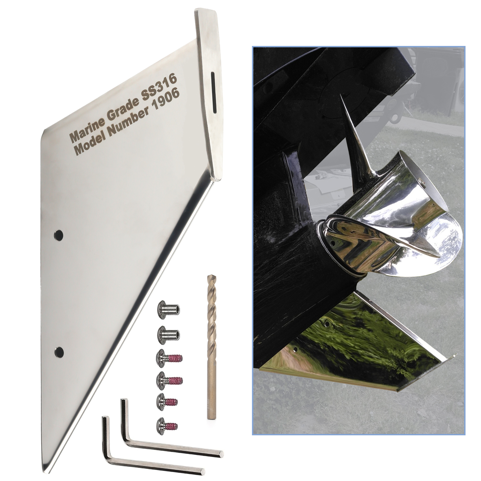 Skeg Guard Skeg Protector 27071 For MERCURY MARINER Sea Pro 4.25" 2001-Present