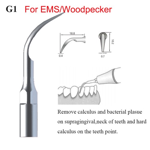 Dental Ultrasonic Scaler Scaling Endo Perio Insert Tips G P E Fit Woodpecker EMS - Picture 13 of 86
