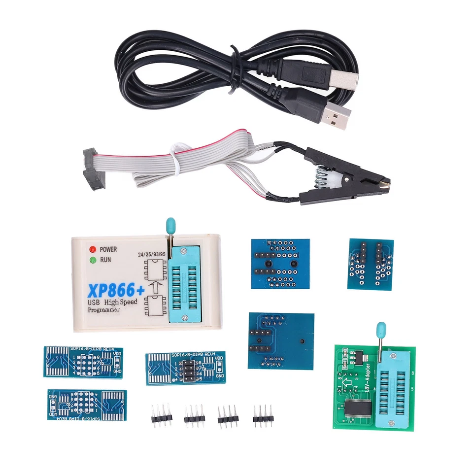XP866 SPI FLASH Programmer BIOS Chip USB Programming Kit For 24 25 93 EEPROM - Image 3 of 4