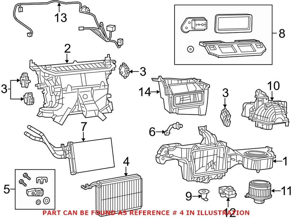 Genuine OEM Mopar A/C Evaporator Core For Chrysler 300 Dodge Challenger Charger - Image 2 of 2
