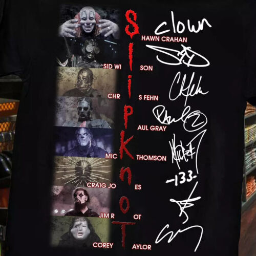 Rare Slipknot Band Member Black All Size NLS5.76
