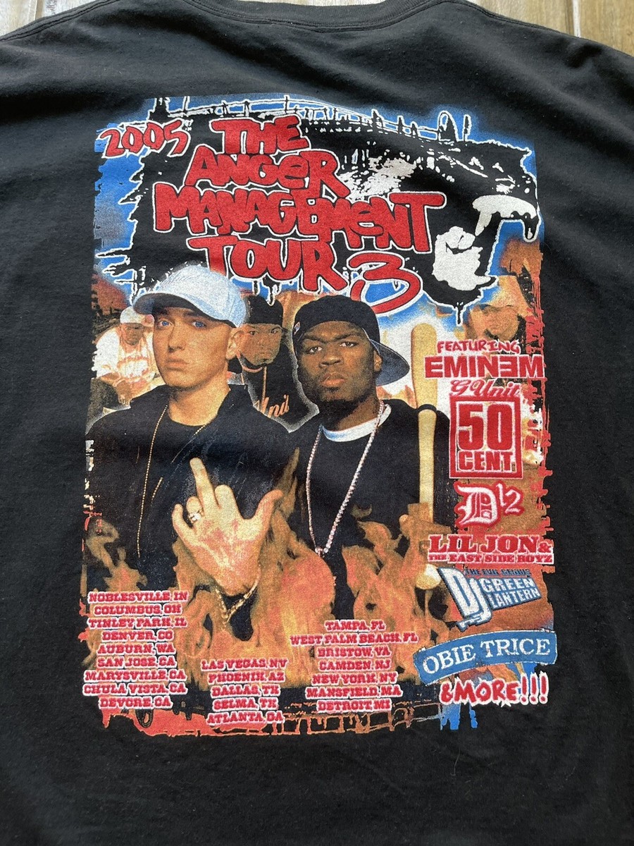 Eminem 50 Cent Anger Management Tour 3 2005 HIP HOP RAP T