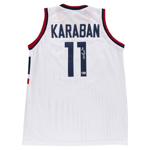 Maillot signé Alex Karaban (Beckett) UConn Huskies homme collège basket blanc - Photo 5/6