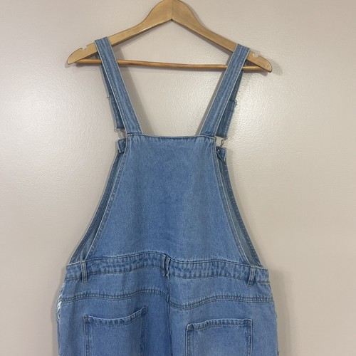 Curtain Call Costumes Girls Youth Denim Overalls Dance Patches Blue Size 2XL - Picture 10 of 17
