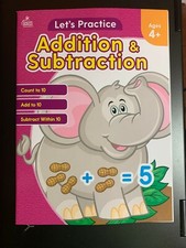 LET'S PRACTICE ADDITION SUBTRACTION Workbook AGES 4 Counting TO 10 MATH NEW