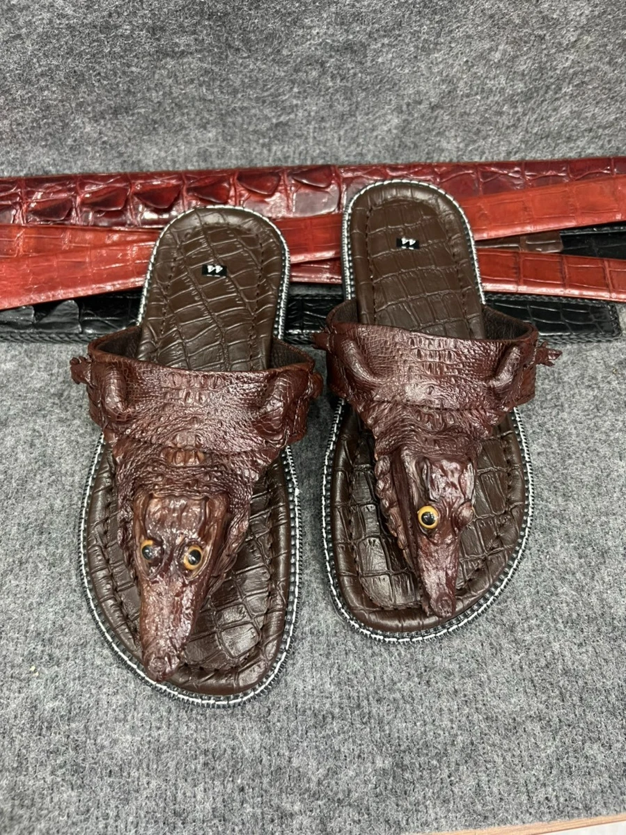 Alligator skin hotsell flip flops