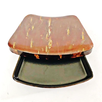Japanese Trinket Jewelry Mini Box Wooden Cherry Bark Art Craft Blossom Kabazaiku - Image 1 of 4