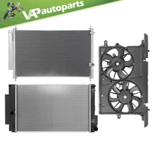Cooling Fan and Radiator Condenser Assembly For 2008 2009-2015 Scion xB 2.4L