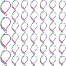 1 Box 40Pcs Leverback Earring Findings Stainless Steel Earring Hooks Bulk French