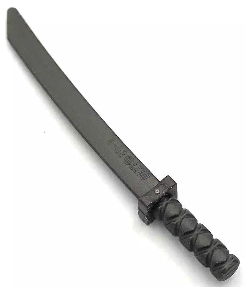 Lego New Pearl Dark Gray Minifigure Weapon Sword Shamshir Katana Piece