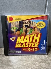 Math Blaster PC CD Rom Game Ages 9 -12 Educational Disc