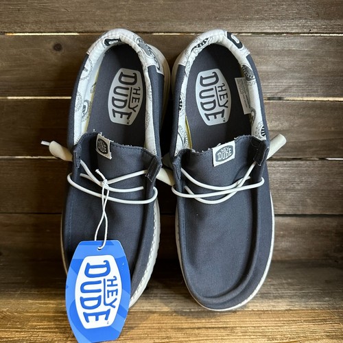 New NWT Mens Hey Dude Wally Spring Breakr Beer Bash Gray Shoes Loafers Size 8 M - Picture 3 of 6