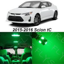 9 Bright Green Led Interior Lights Package Kit For 2015-2016 Scion Tc Tool St1g
