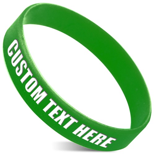 1-4PCS Custom Silicone Wristbands Personalize Engraved Rubber Bracelets Events - Picture 20 of 38